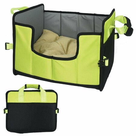 PETPURIFIERS Travel-Nest Folding Cat & Dog Bed, Green - Large PE3163097